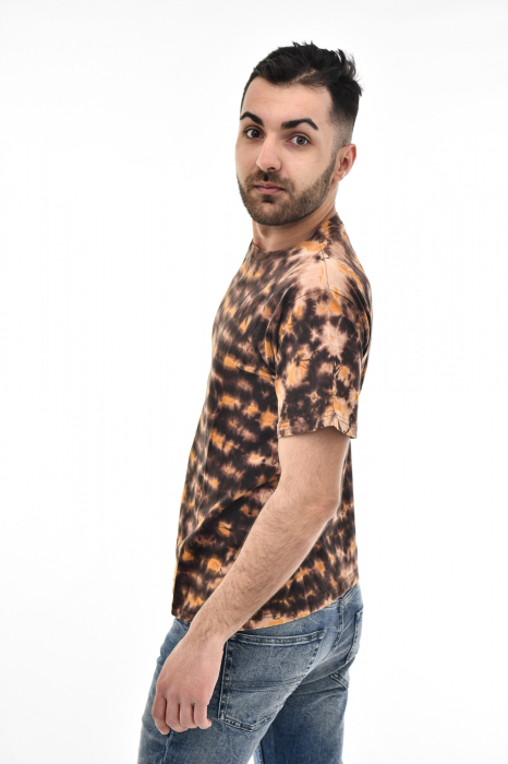 Tricou Tie Dye AllOver Splash - Maro Inchis [5]