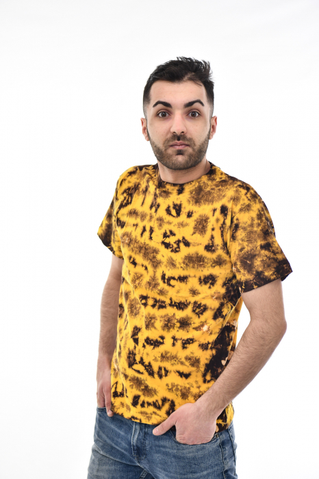 Tricou Tie Dye AllOver Splash - Maro Inchis [5]