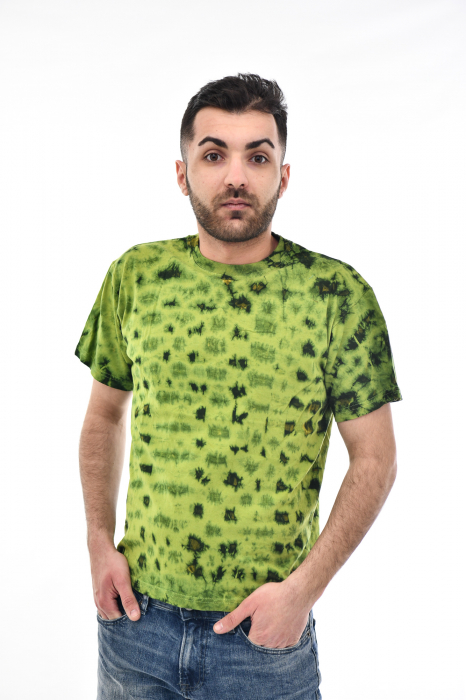 Tricou Tie Dye AllOver Splash - Maro Inchis [6]
