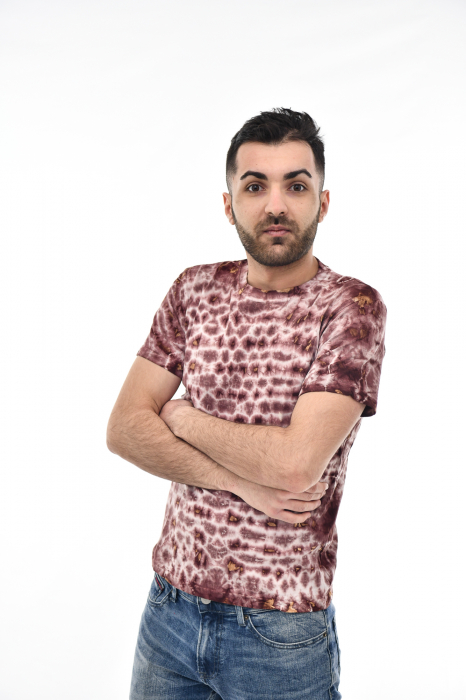 Tricou Tie Dye AllOver Splash - Maro Inchis [2]