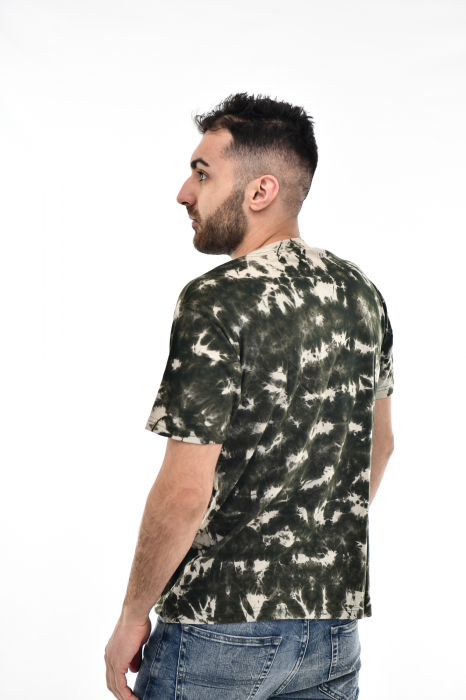 Tricou Tie Dye AllOver Splash - Maro Inchis [4]