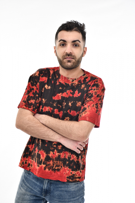 Tricou Tie Dye AllOver Splash - Maro Inchis [2]