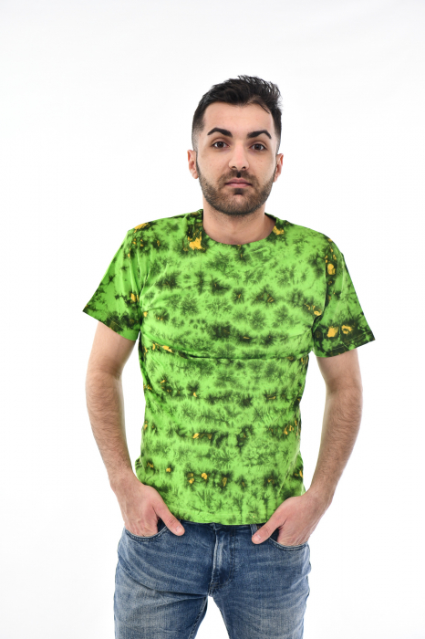 Tricou Tie Dye AllOver Splash - Maro Inchis [2]