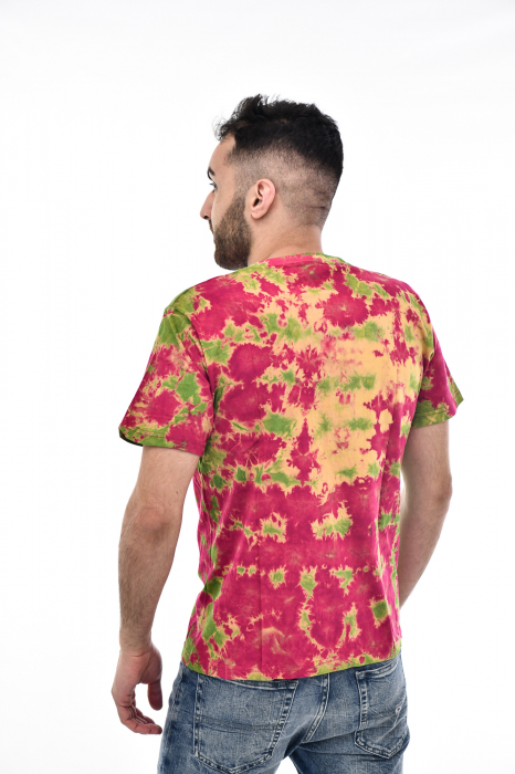 Tricou Tie Dye AllOver Splash - Maro Inchis [4]