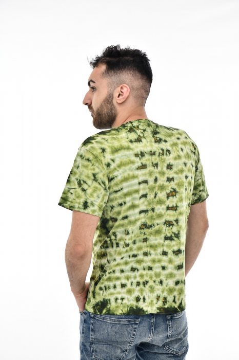 Tricou Tie Dye AllOver Splash - Maro Inchis [3]