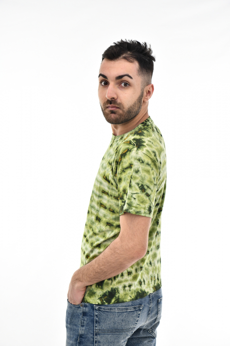 Tricou Tie Dye AllOver Splash - Maro Inchis [4]