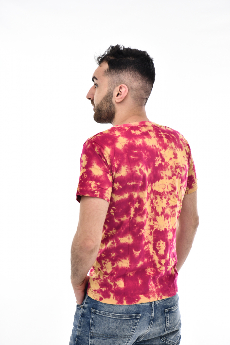 Tricou Tie Dye AllOver Splash - Maro Inchis [3]