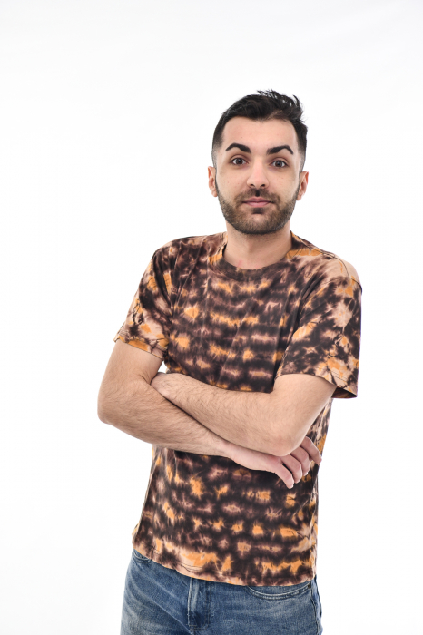 Tricou Tie Dye AllOver Splash - Maro Inchis [2]