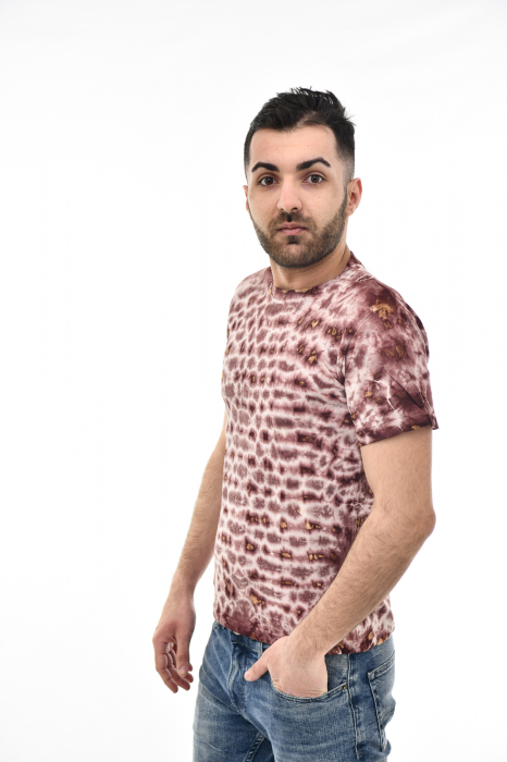Tricou Tie Dye AllOver Splash - Maro Inchis [3]