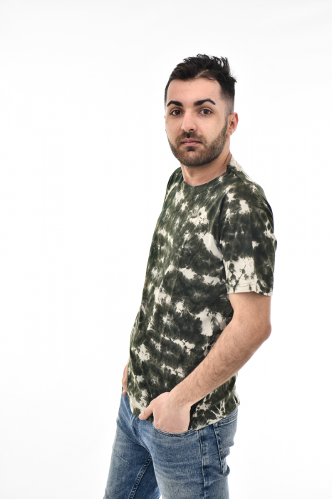 Tricou Tie Dye AllOver Splash - Maro Inchis [3]