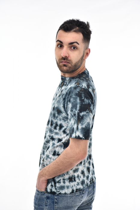 Tricou Tie Dye AllOver Splash - Maro Inchis [4]