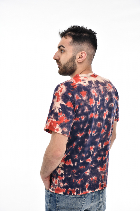 Tricou Tie Dye AllOver Splash - Maro Inchis [3]