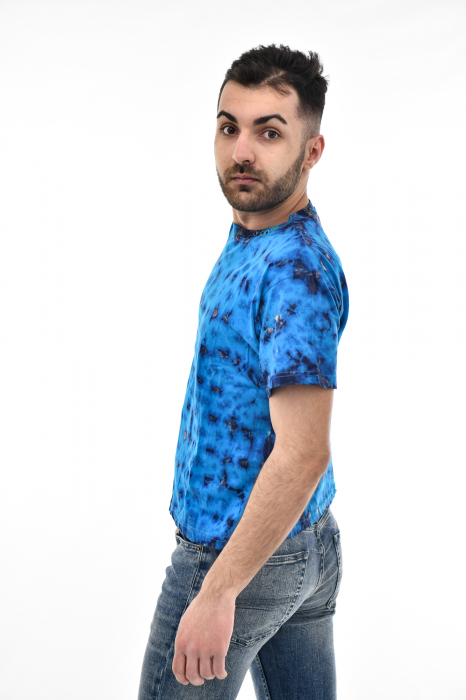 Tricou Tie Dye AllOver Splash - Maro Inchis [5]