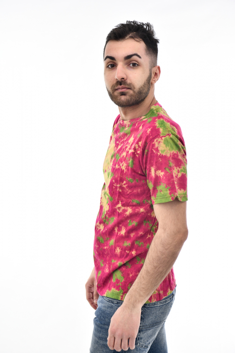 Tricou Tie Dye AllOver Splash - Maro Inchis [3]