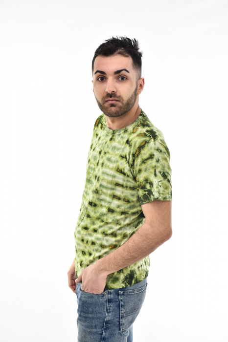 Tricou Tie Dye AllOver Splash - Maro Inchis [2]
