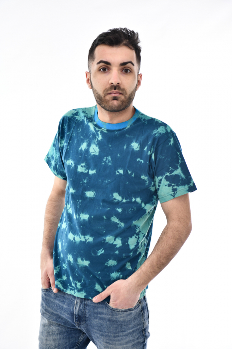 Tricou Tie Dye AllOver Splash - Maro Inchis [5]