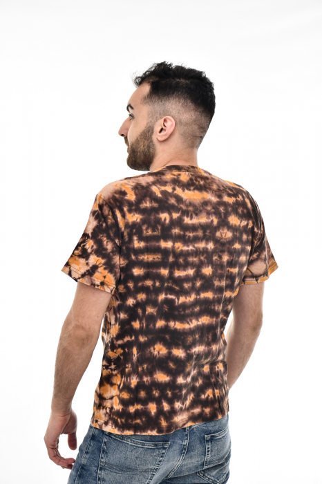 Tricou Tie Dye AllOver Splash - Maro Inchis [4]