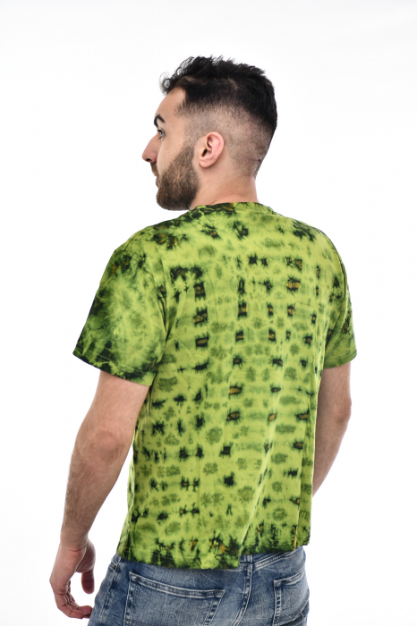 Tricou Tie Dye AllOver Splash - Maro Inchis [8]