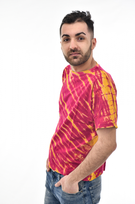 Tricou Tie Dye Animal Scratch - Magenta [2]