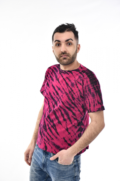 Tricou Tie Dye Animal Scratch - Magenta [3]