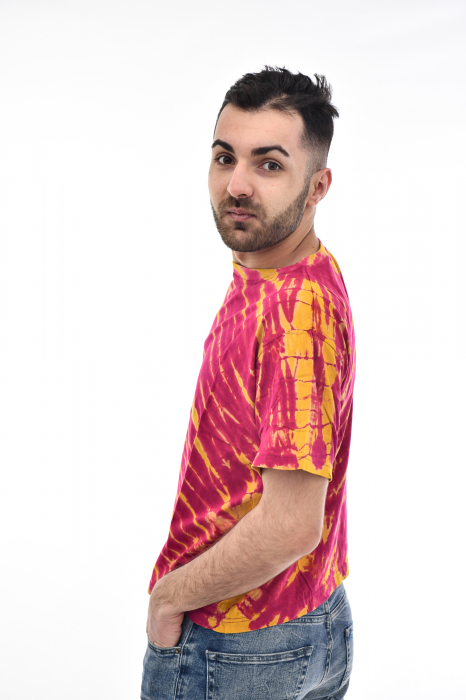 Tricou Tie Dye Animal Scratch - Magenta [4]