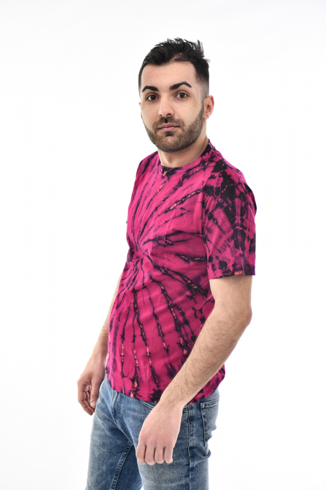 Tricou Tie Dye Circle Splash - Verde Inchis [7]