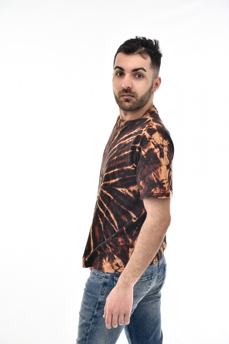 Tricou Tie Dye Circle Splash - Verde Inchis [5]