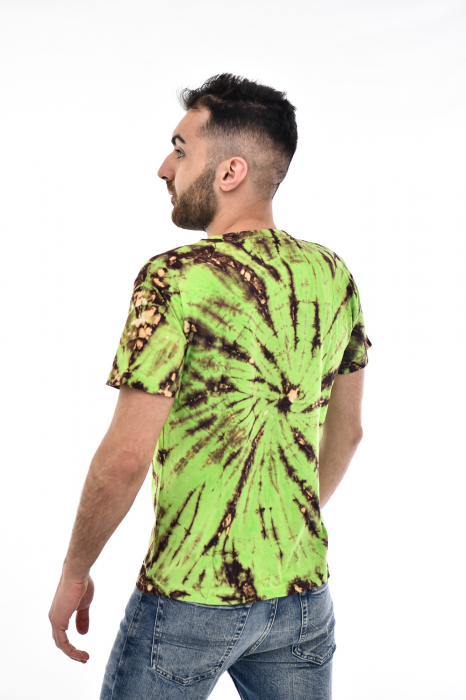 Tricou Tie Dye Circle Splash - Verde Inchis [9]
