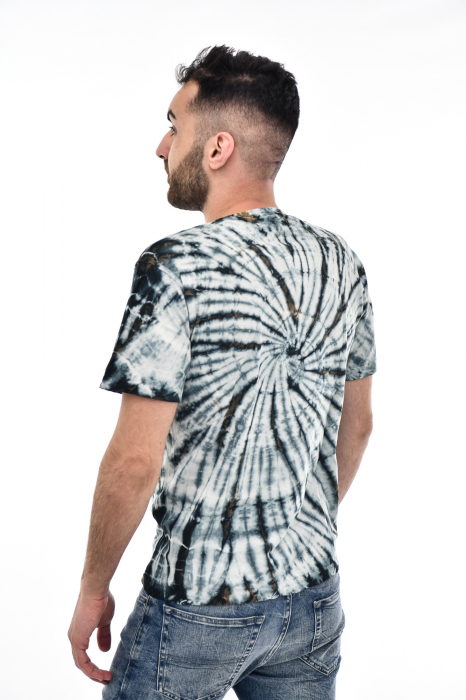 Tricou Tie Dye Circle Splash - Verde Inchis [5]
