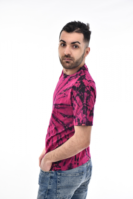 Tricou Tie Dye Circle Splash - Verde Inchis [9]