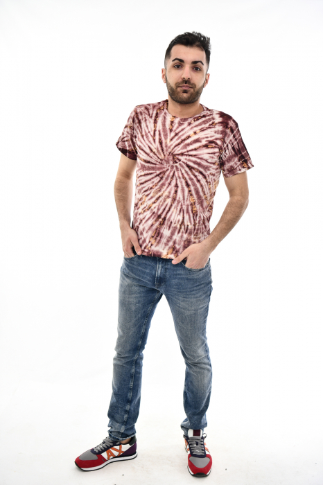 Tricou Tie Dye Circle Splash - Verde Inchis [2]