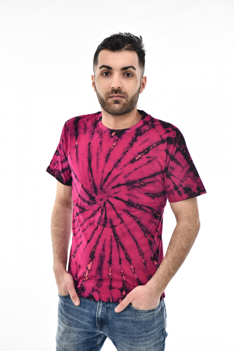 Tricou Tie Dye Circle Splash - Verde Inchis [10]