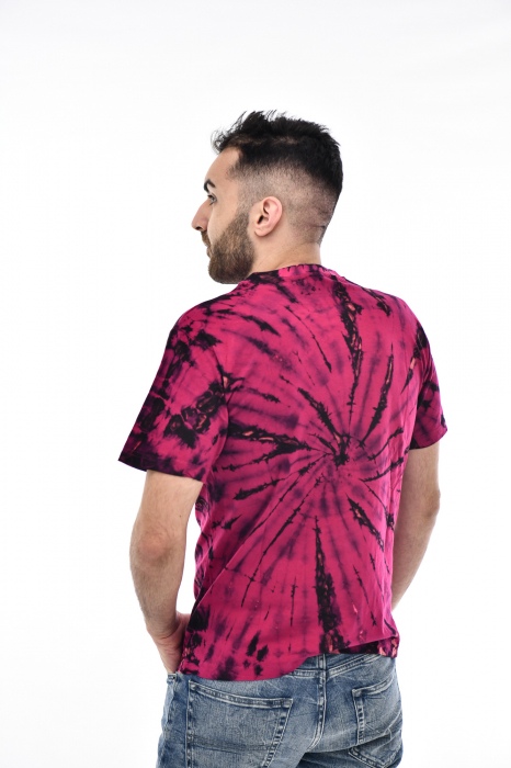 Tricou Tie Dye Circle Splash - Verde Inchis [8]