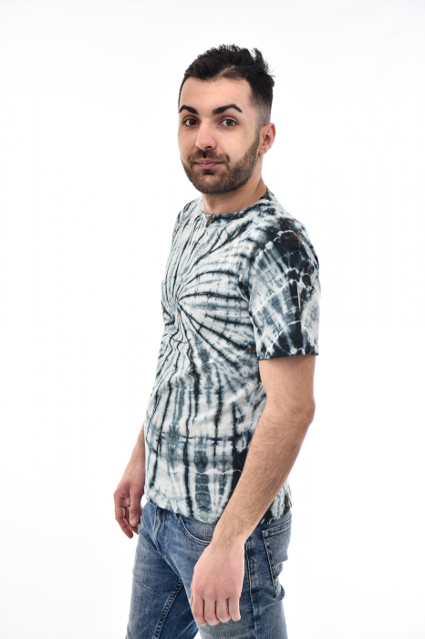 Tricou Tie Dye Circle Splash - Verde Inchis [3]
