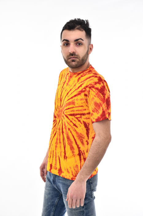 Tricou Tie Dye Circle Splash - Verde Inchis [3]