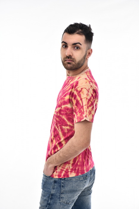 Tricou Tie Dye Circle Splash - Verde Inchis [5]
