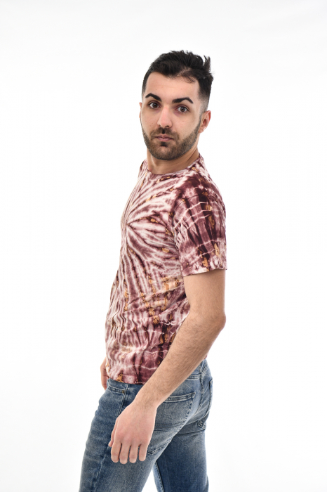 Tricou Tie Dye Circle Splash - Verde Inchis [4]