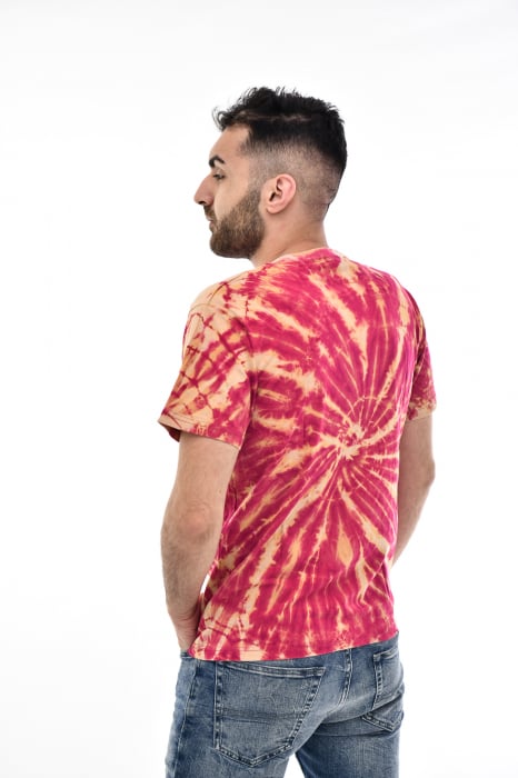 Tricou Tie Dye Circle Splash - Verde Inchis [4]
