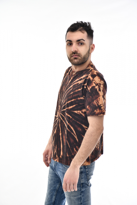 Tricou Tie Dye Circle Splash - Verde Inchis [3]
