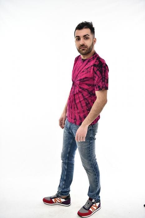 Tricou Tie Dye Circle Splash - Verde Inchis [6]