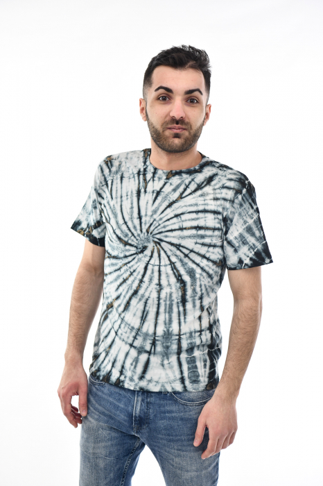 Tricou Tie Dye Circle Splash - Verde Inchis [2]