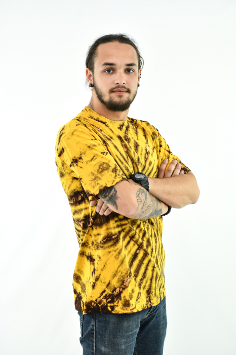Tricou Tie Dye Circle Splash - Verde Inchis [23]