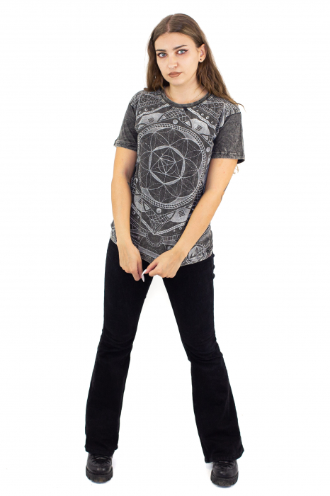 Tricou unisex cu print abstract [2]