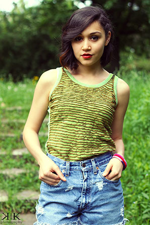 PROMOȚII - Maiou verde - Razor cut