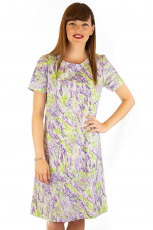 PROMOȚII - Rochie cu print digital floral - Lavanda