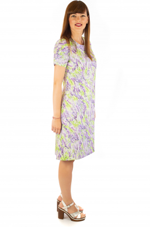 Rochie cu print digital floral - Lavanda [4]
