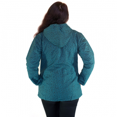Jacheta casual femei – albastru&print all over BG 11 [3]