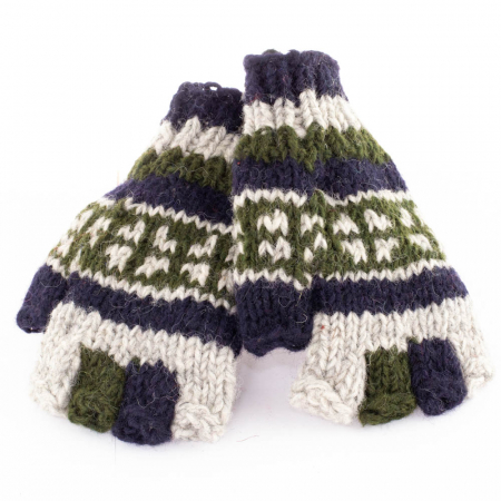 Manusi de lana fingerless - Earthy colors [0]