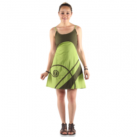 PROMOȚII - Rochie din bumbac - LIME