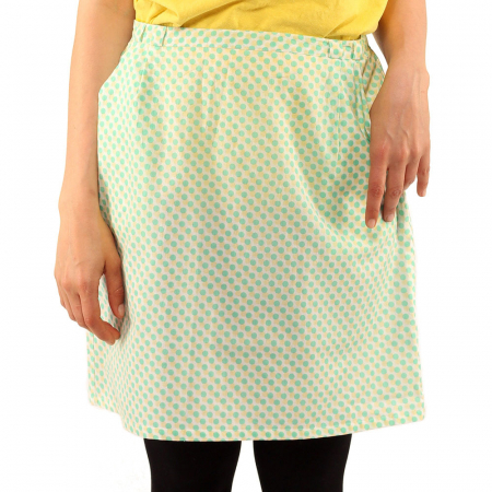 Fusta din bumbac cu buline - GREEN & YELLOW [2]
